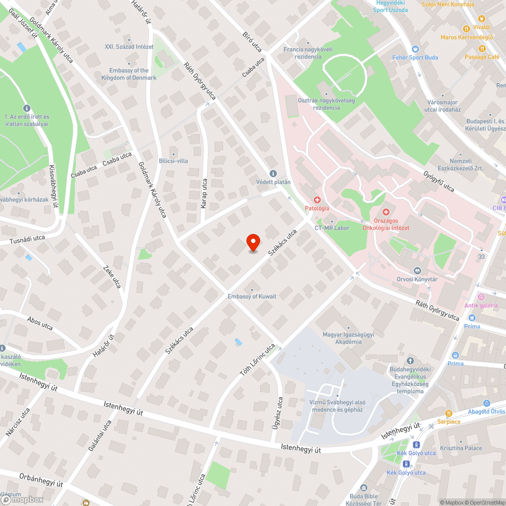 Járhatatlan járda bejelentés helye