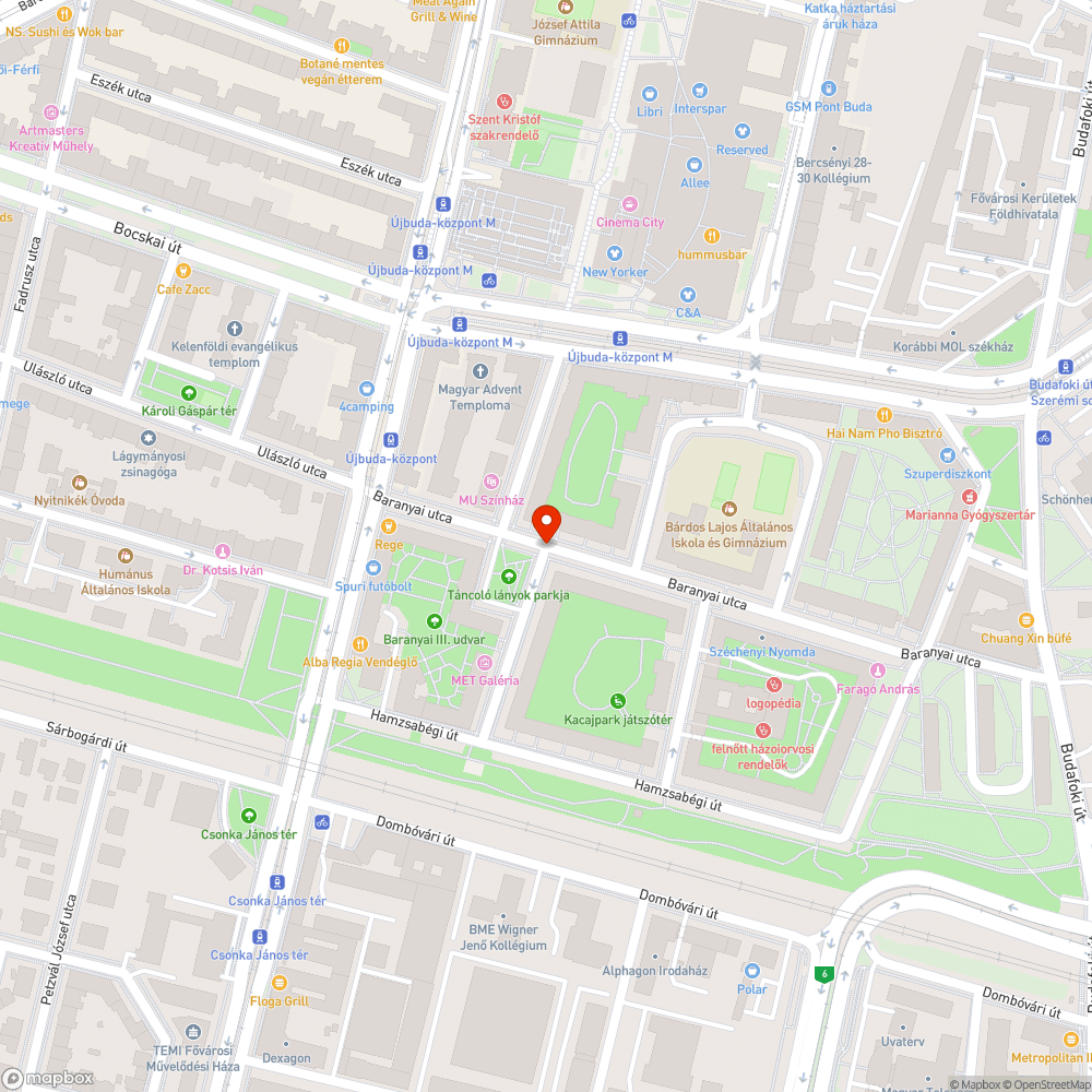 Luk a víznyelő mellett a Baranyai utcánál bejelentés helye