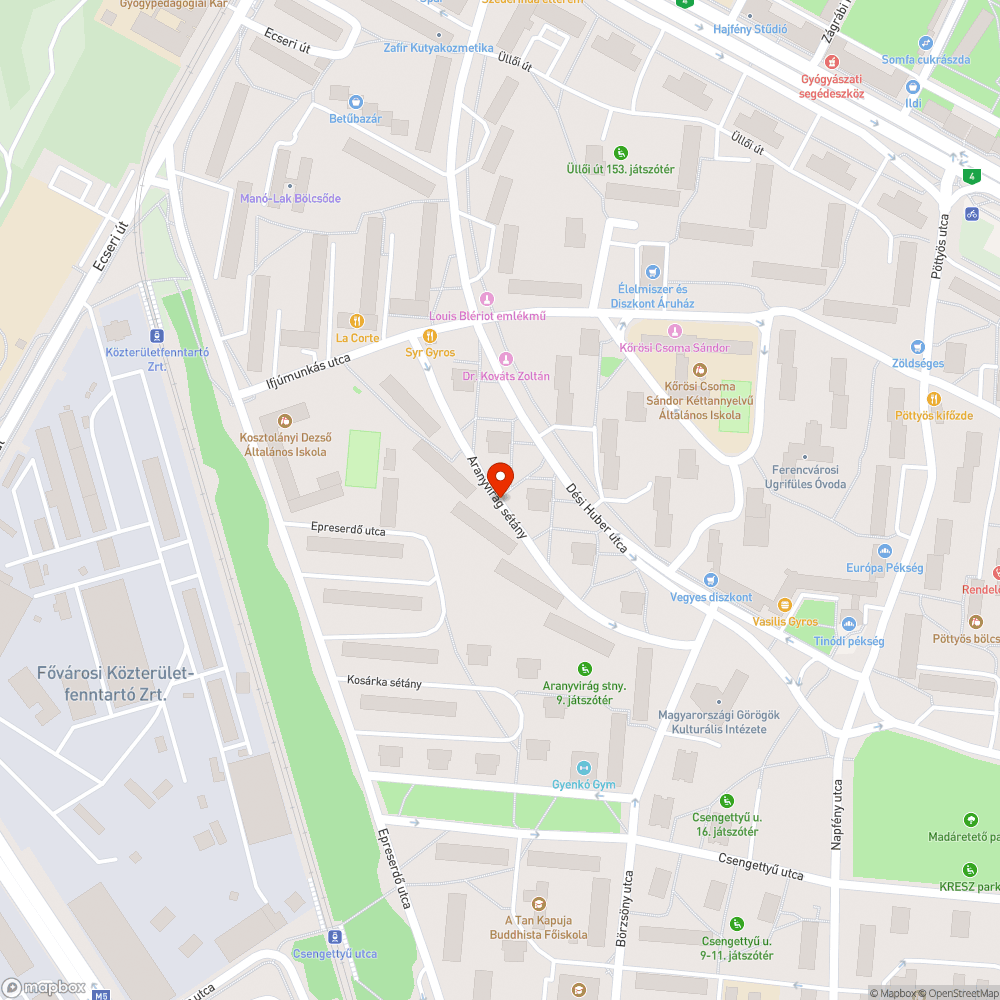 József Attila lakótelepi fapusztítás bejelentés helye