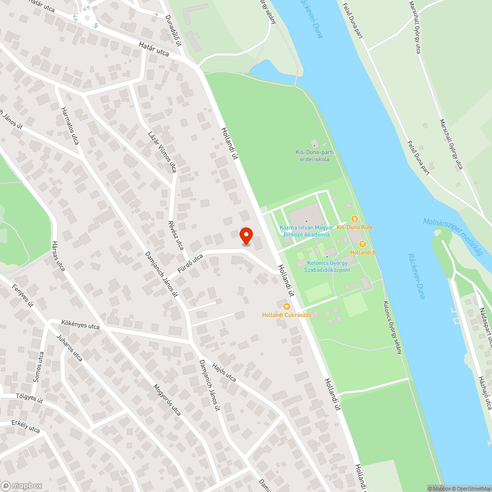 Megsüllyedt aszfalt a csatornarendszer körül bejelentés helye