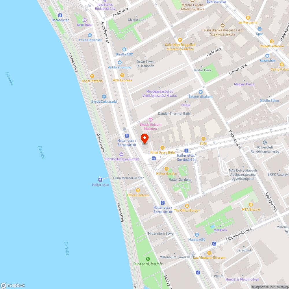 Kátyú a Soroksári út 28. előtt bejelentés helye