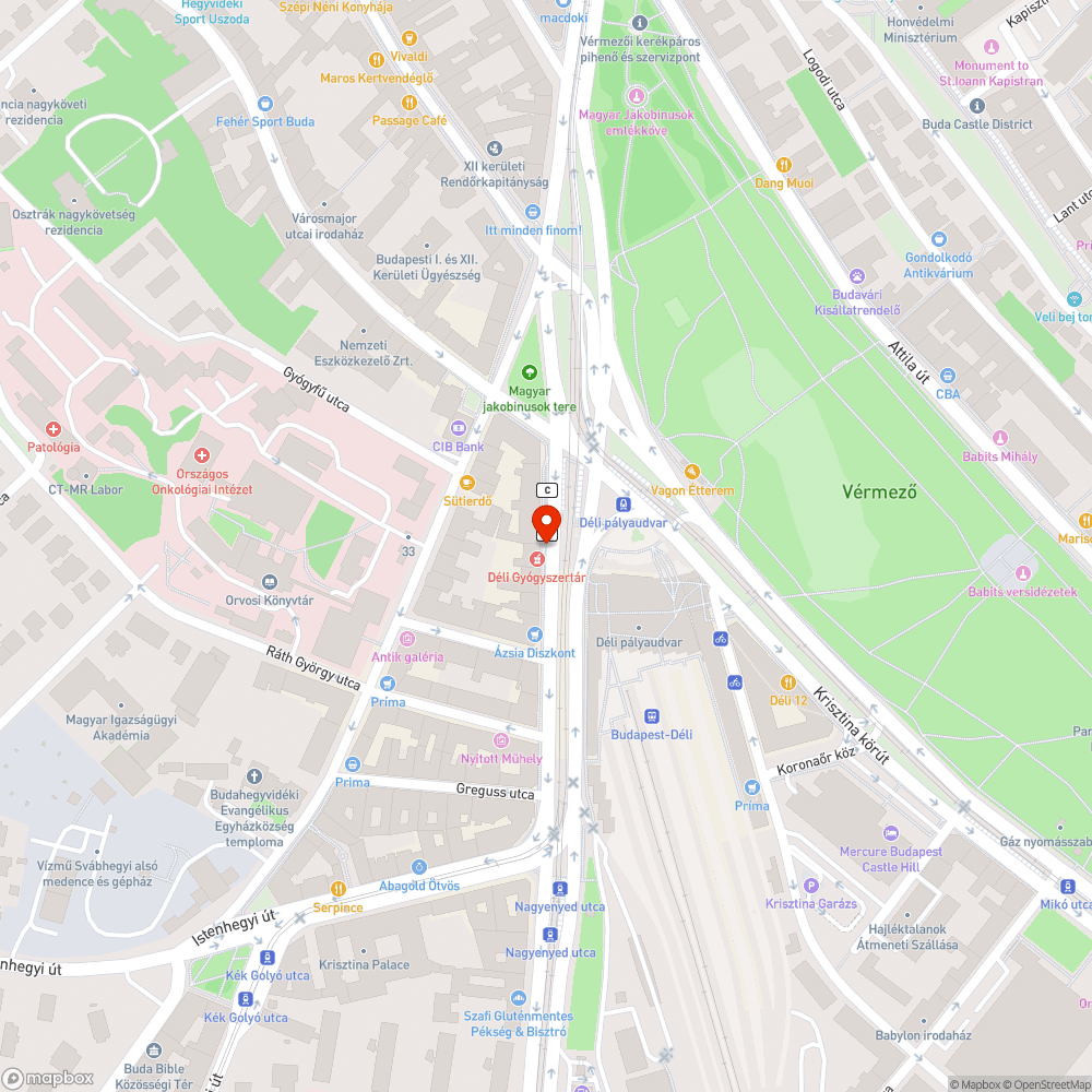 Lukas fedlap a Déli pályaudvarnál bejelentés helye