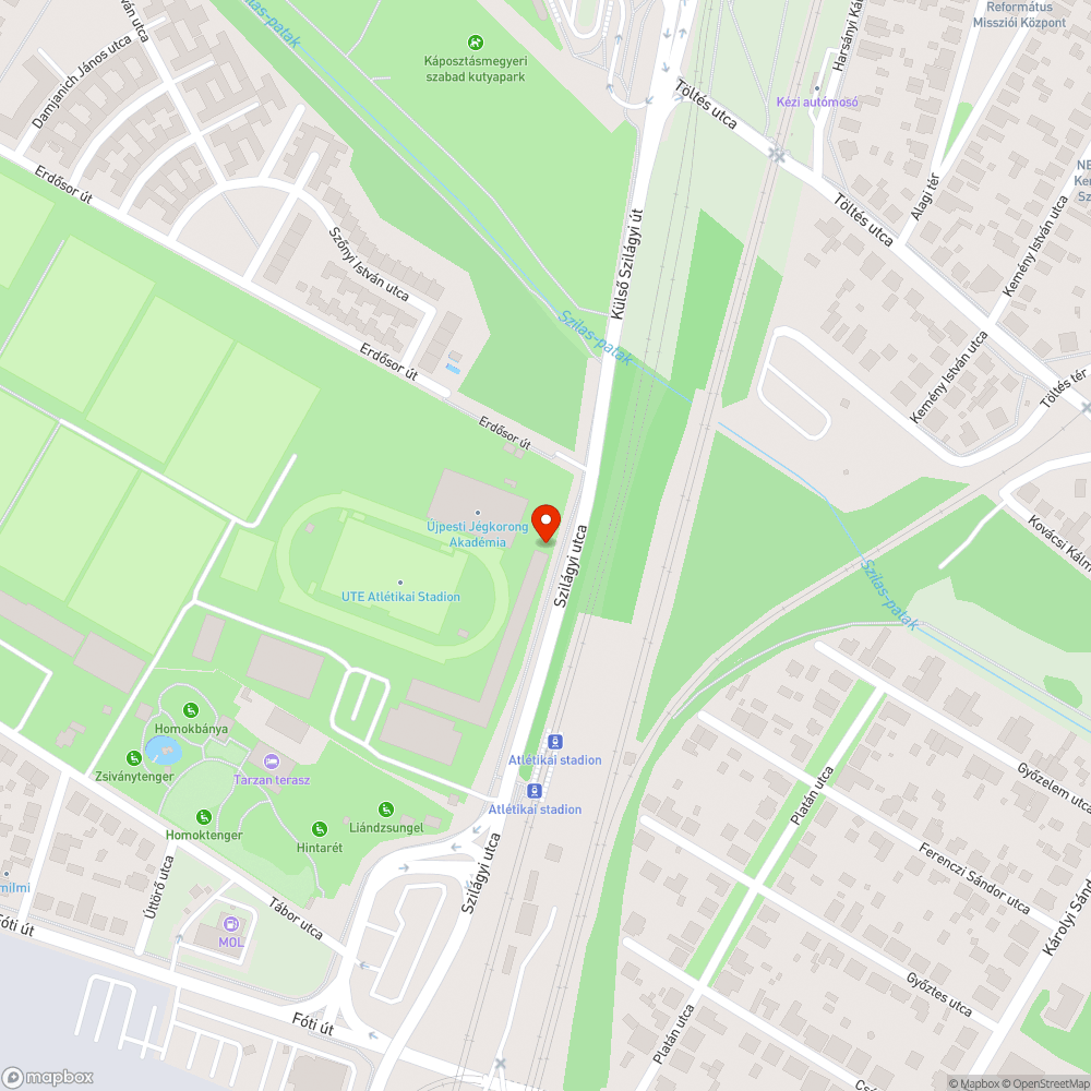 Szétszóródott szigetelőanyag a Szilágyi utcában bejelentés helye