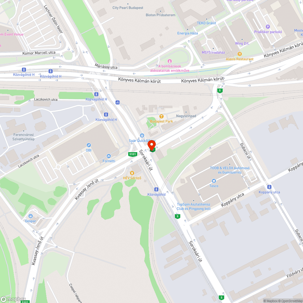 Sérült kerékpároslámpa bejelentés helye