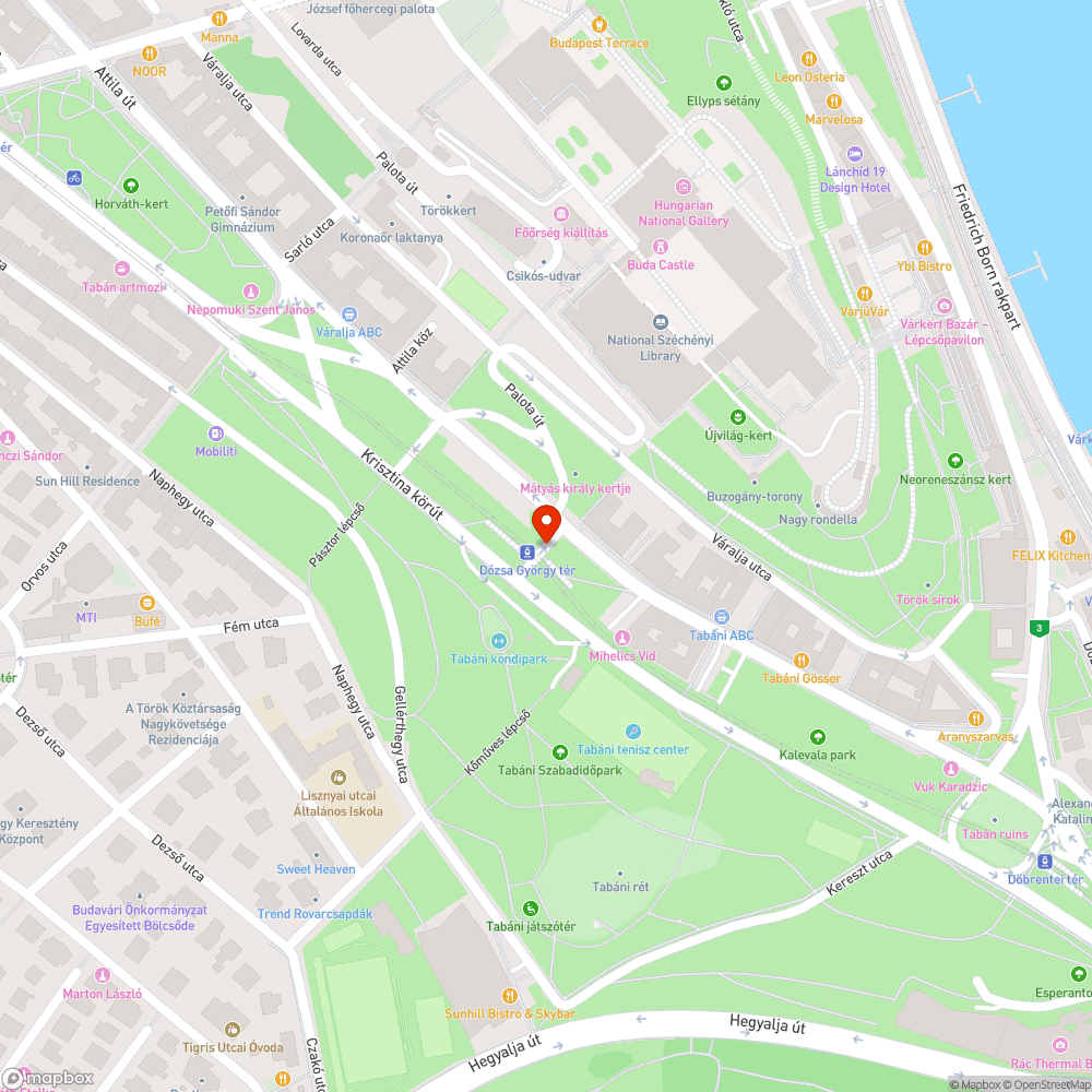 Sérült fedlap a Dózsa György térnél bejelentés helye