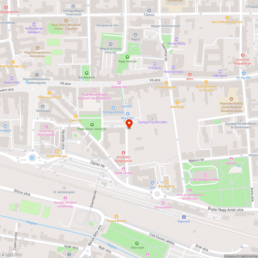 Beszakadt víznyelőrács, tönkrement burkolat bejelentés helye