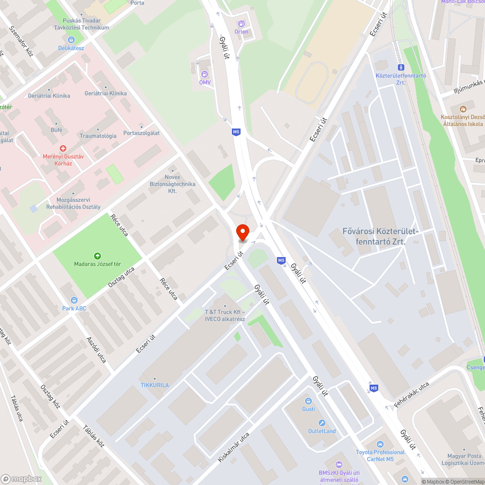 Jelzőlámpa hiba bejelentés helye