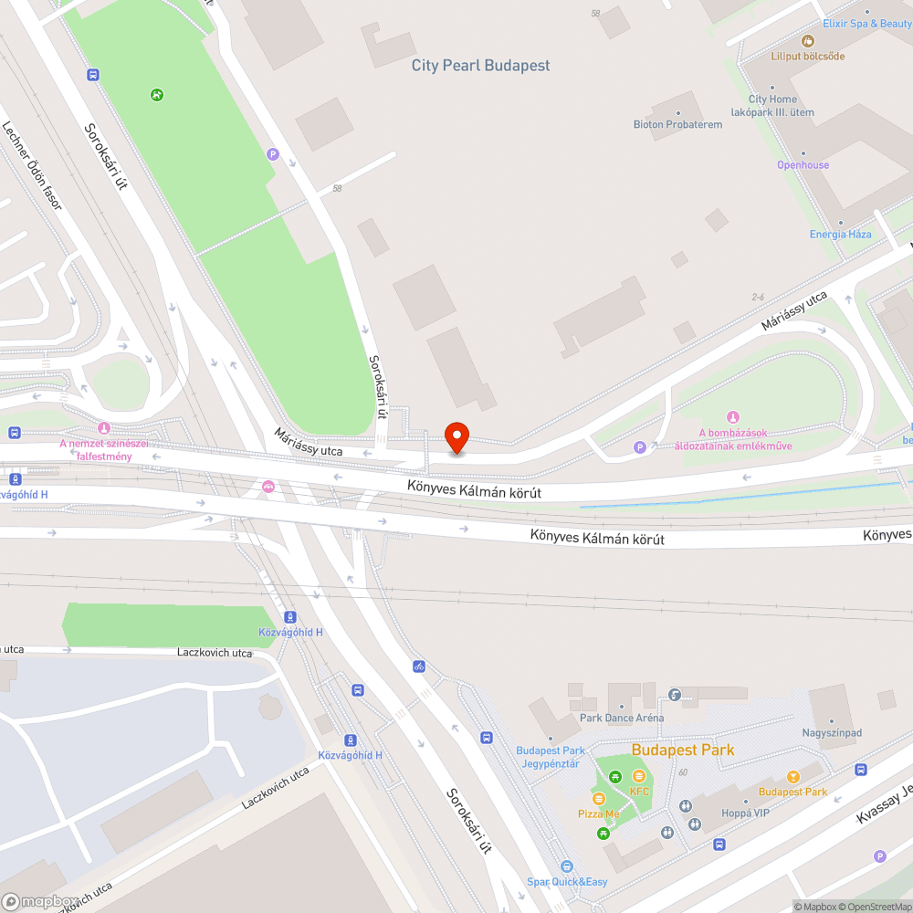 Rossz állapotú felhajtó bejelentés helye