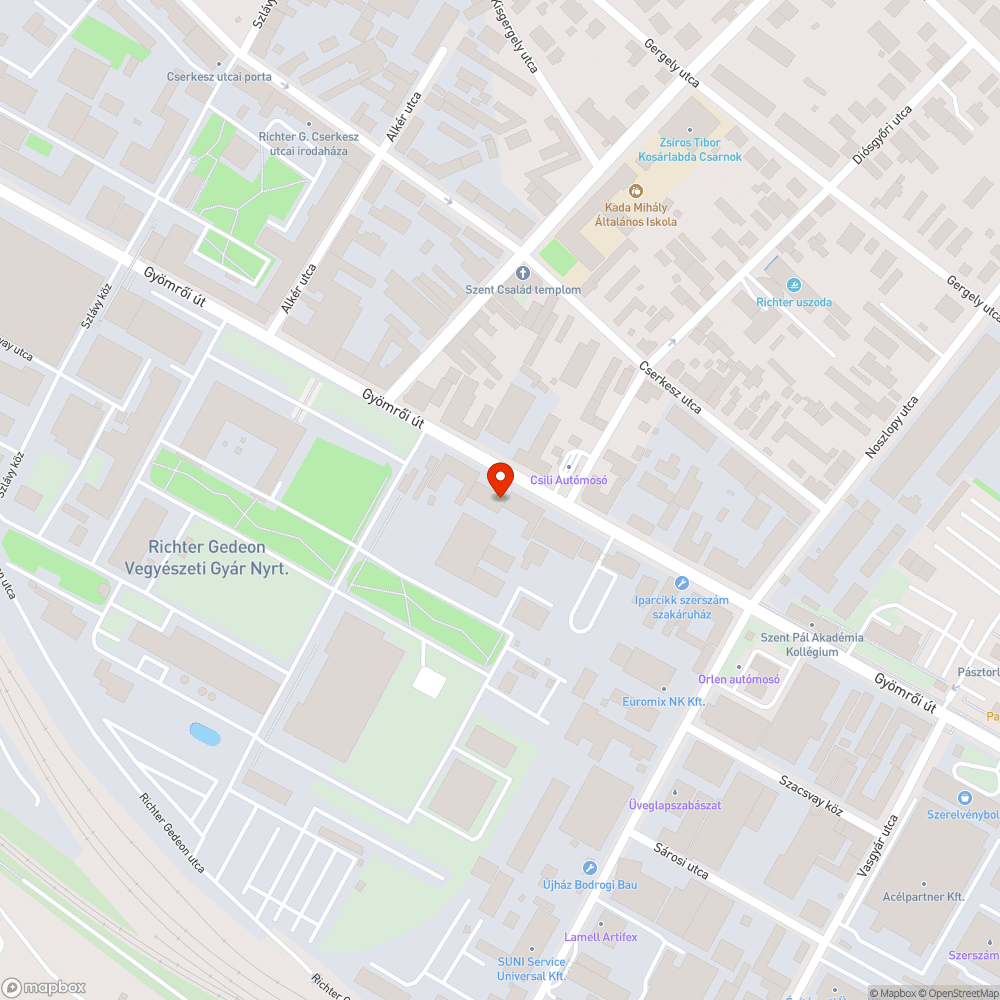 Kiszáradt facsemete - Gyömrői u. 46. bejelentés helye