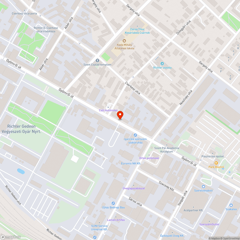 Kiszáradt fa - Gyömrői út 51-53. bejelentés helye