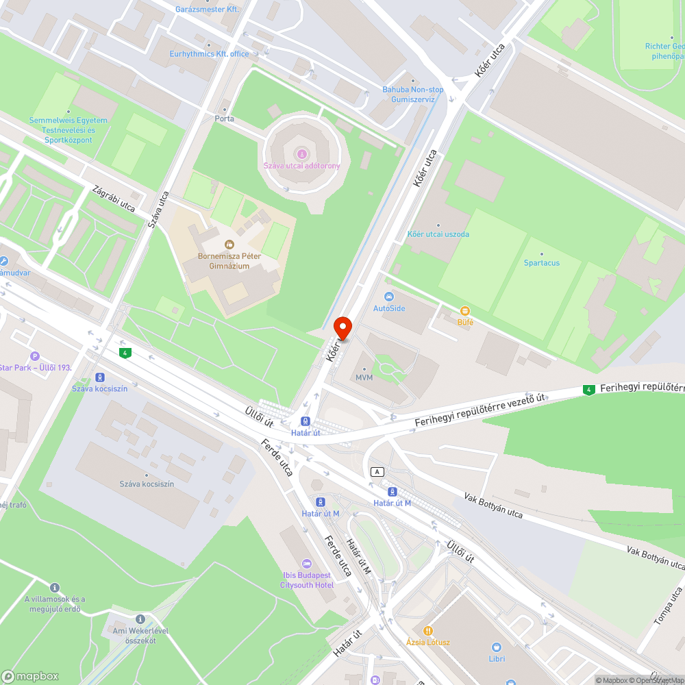 Poller fa mellett bejelentés helye