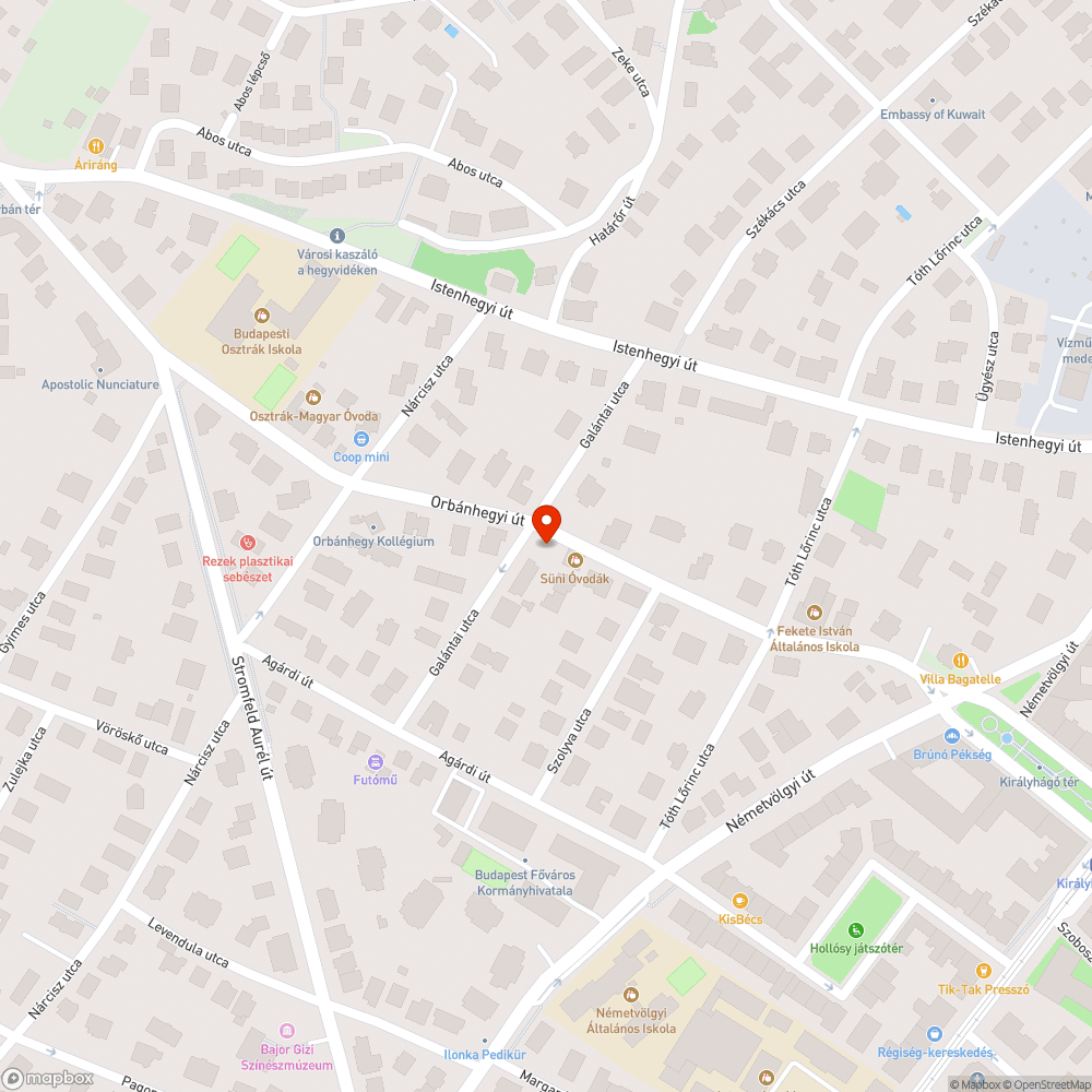 Zebra hiánya bejelentés helye