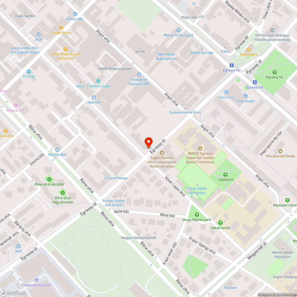 Magas gaz a járda mindkét oldalán bejelentés helye