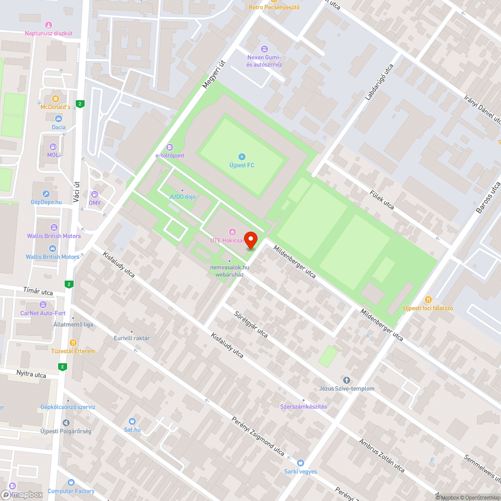 Két elhagyott autó a jégpálya parkolójában bejelentés helye