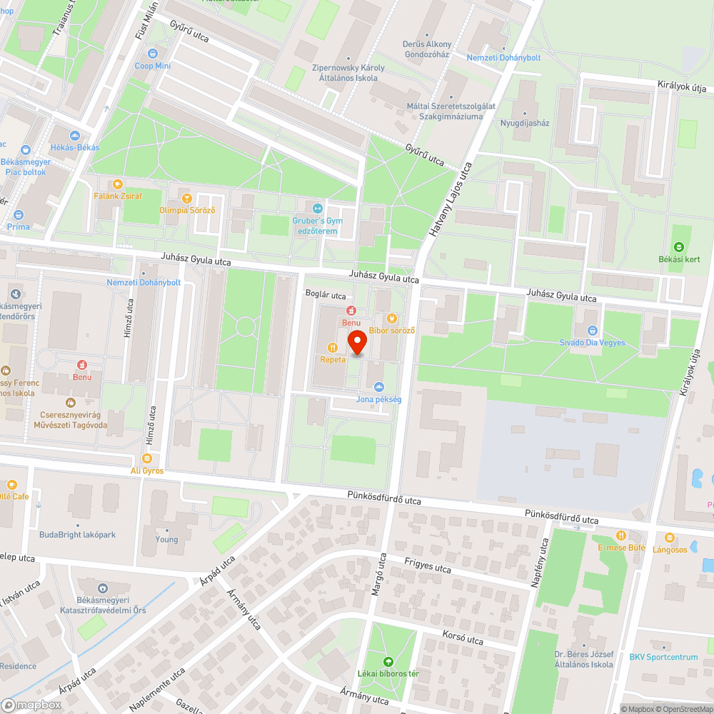 Szemét bejelentés helye