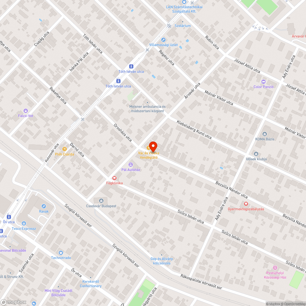 Rendszám nélküli elhagyott autó bejelentés helye