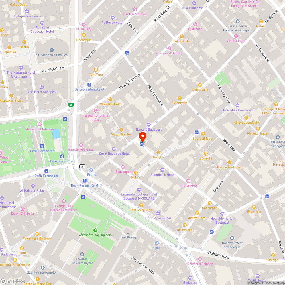 Elhagyott kerekpar bejelentés helye