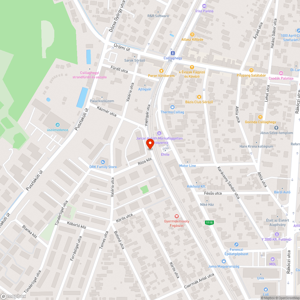 Hiányzó szemetes, illegális szemetelés bejelentés helye