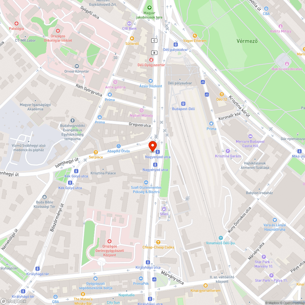 Sérült UPC-fedlap az Alkotás utca 15 előtt bejelentés helye