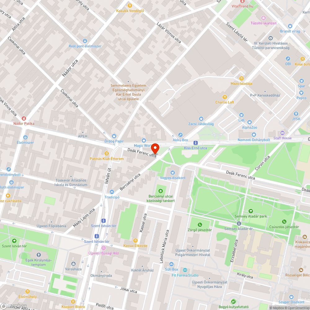 Szemét-törmelék bejelentés helye