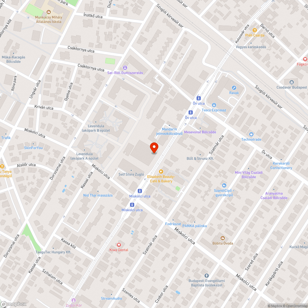 Rögtönzött autótemető a zuglói self-store mellett bejelentés helye