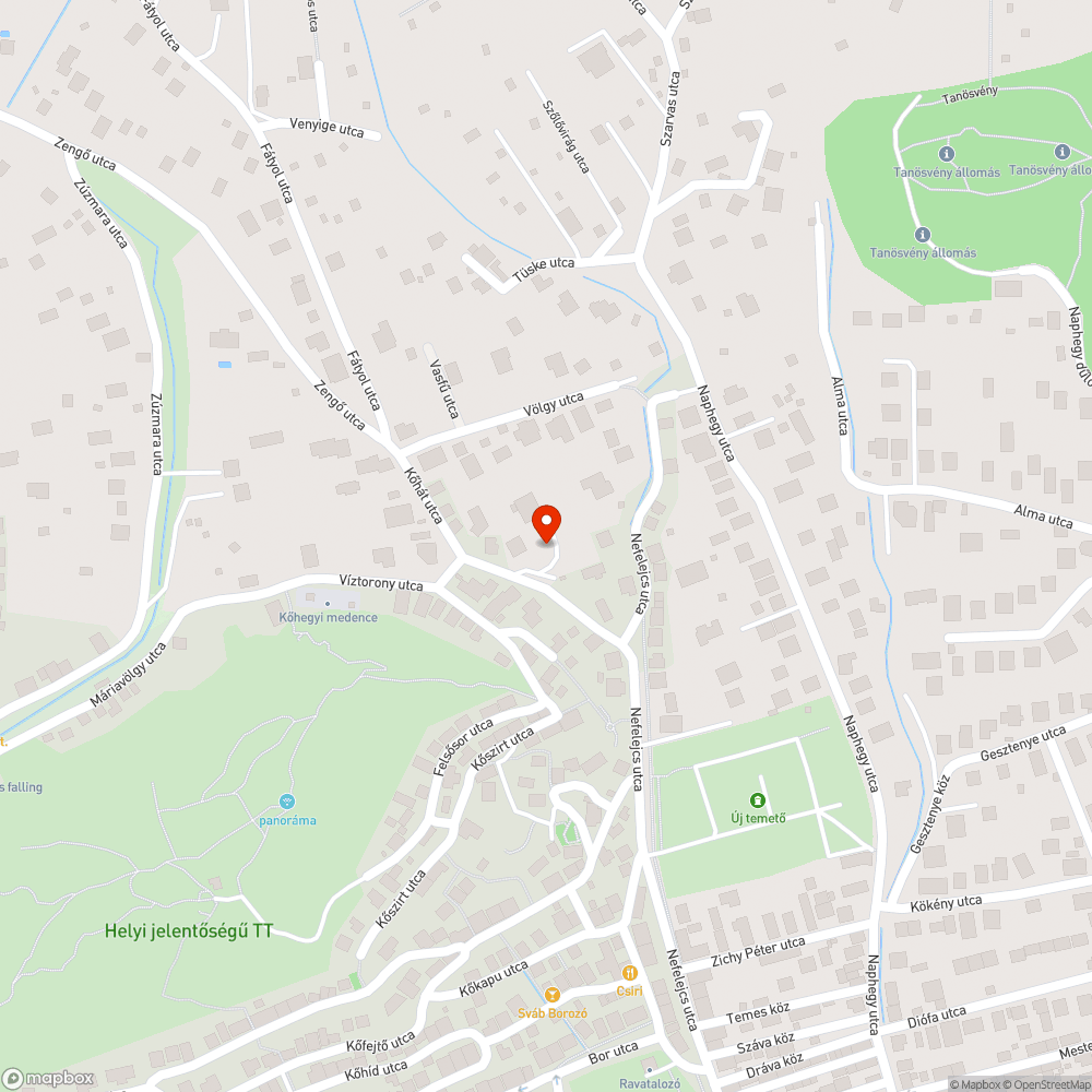 Benőtt növények bejelentés helye