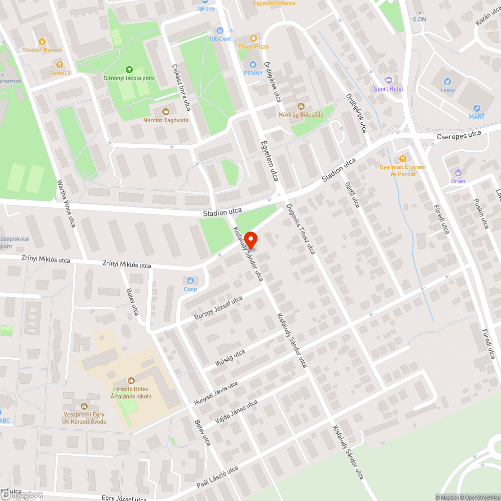 Járdára felálló autók bejelentés helye