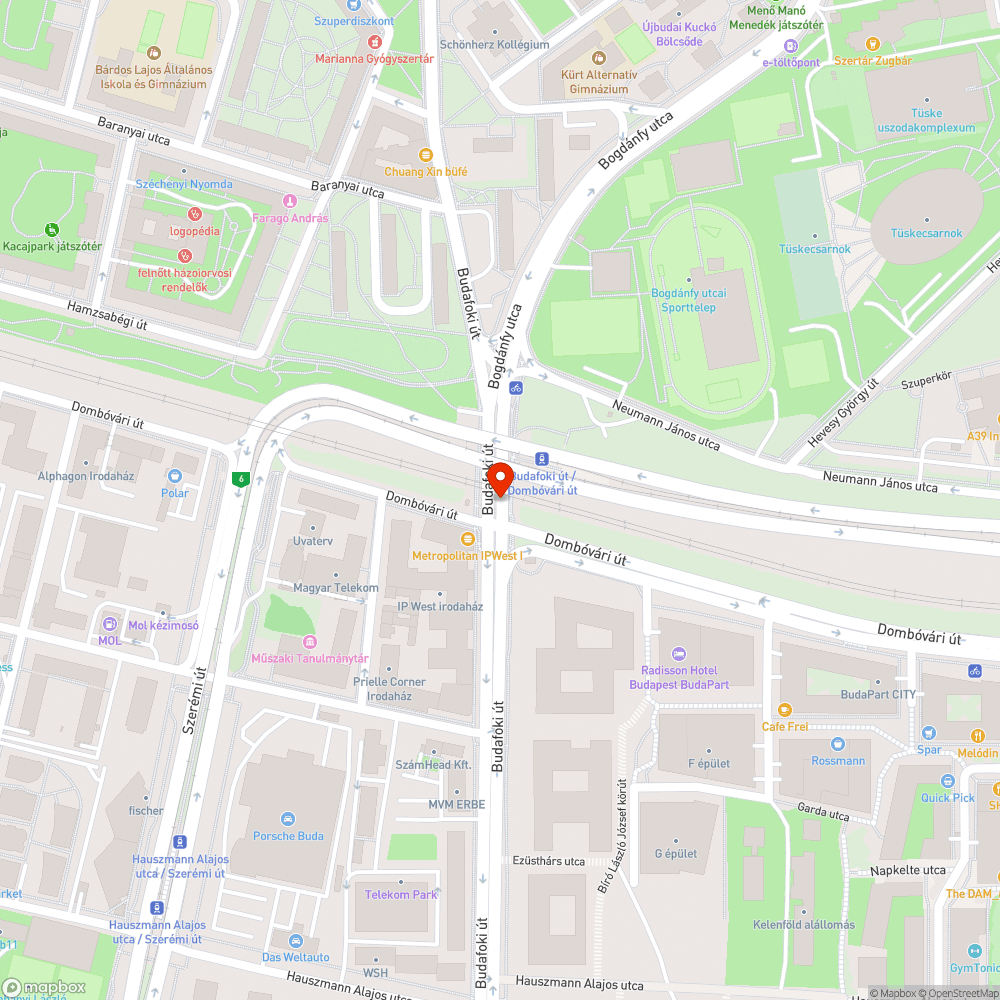 graffiti - Budafoki út / Dombóvári út bejelentés helye