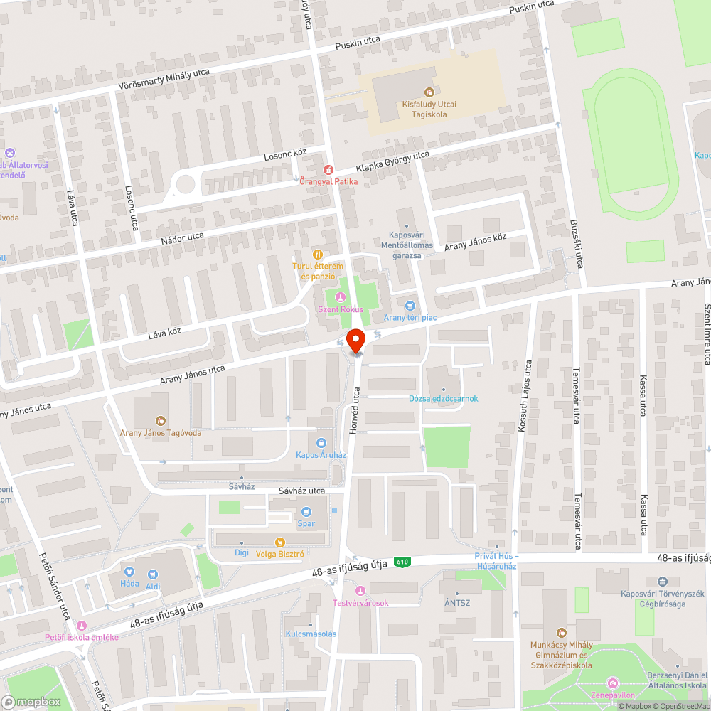 Megsüllyedt a burkolat a buszmegállóban bejelentés helye