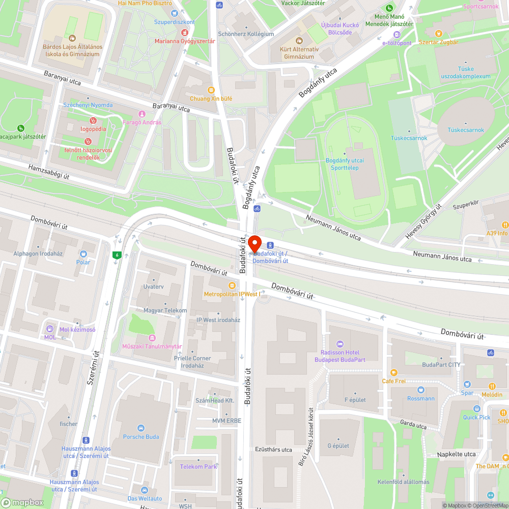 1-es villamos Budafoki út / Dombóvári út megálló takarítása bejelentés helye