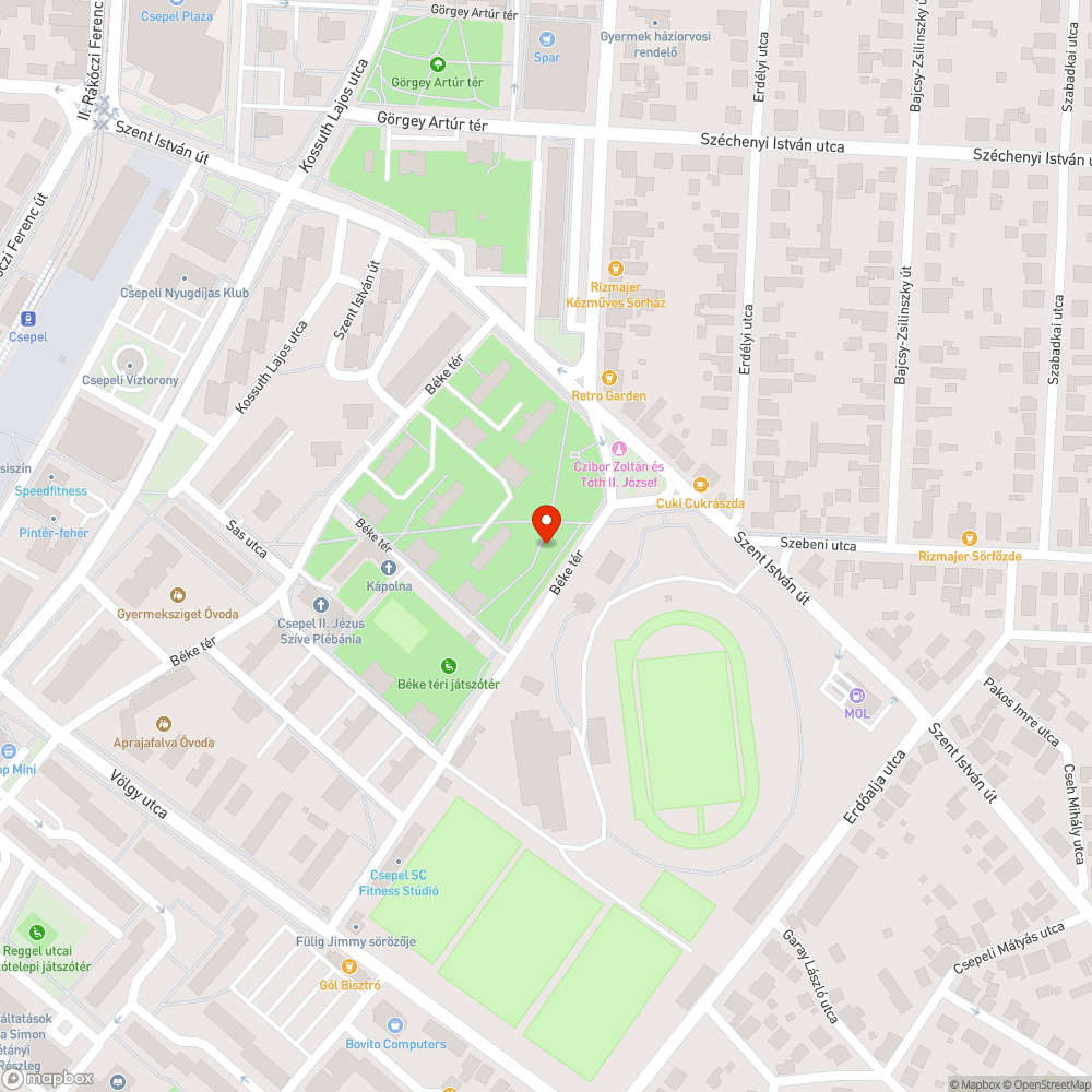 Balesetveszélyes "tankcsapda'" a bringaúton bejelentés helye