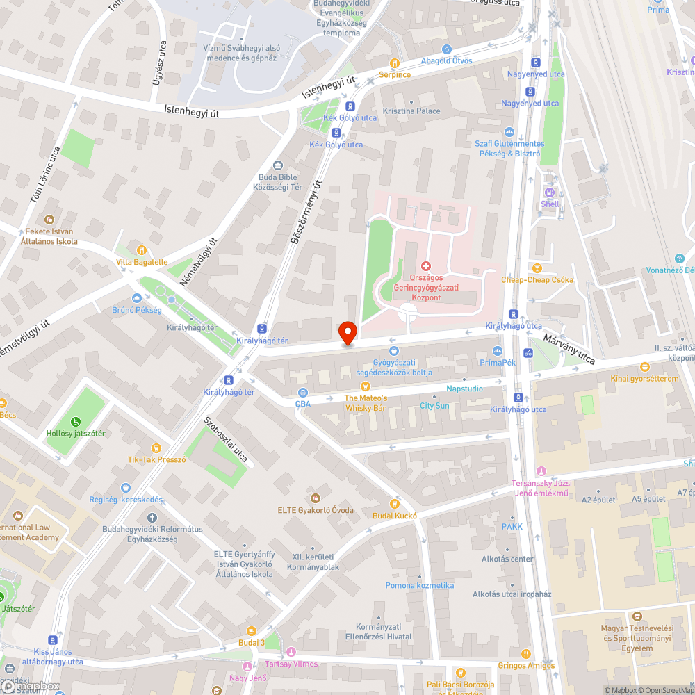 Botlásveszélyes kikopott közműfedél bejelentés helye