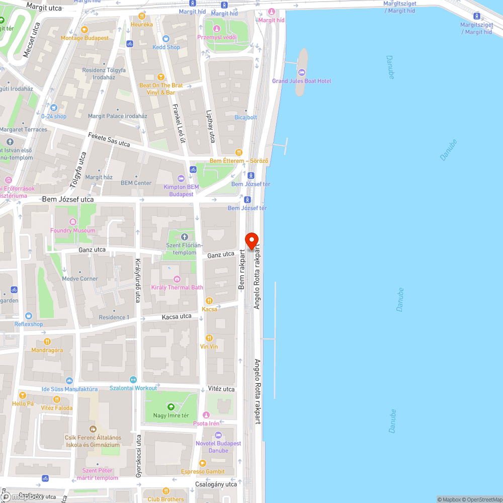 Óriáspocsolyák a Bem rakparti új járdán (2) bejelentés helye