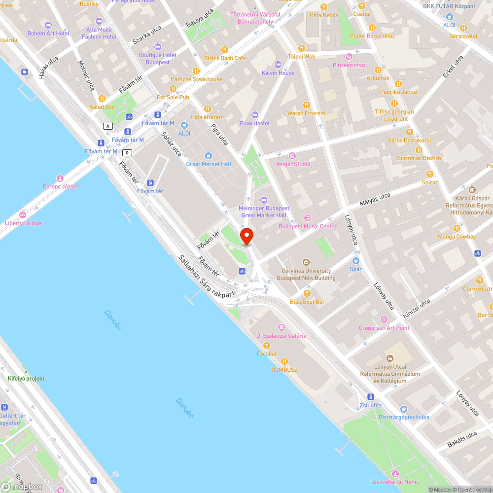 Sóház u. - Közraktár u. találkozásánál rossz állapotú úttest bejelentés helye