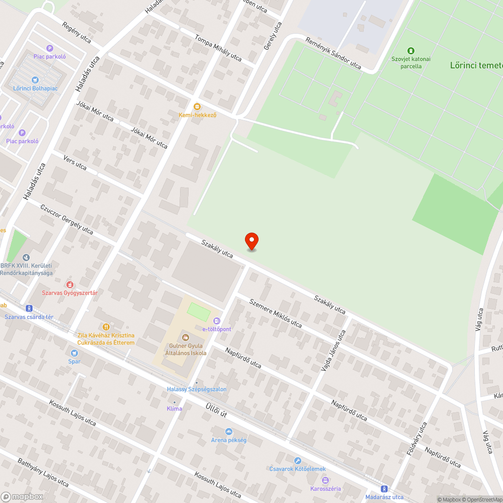 Illegálisan lerakott (otthagyott) hulladék bejelentés helye