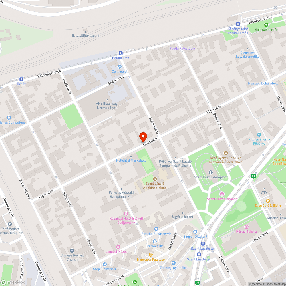 Illegális szemét lerakás Kőbányán (Liget utca - trafó) bejelentés helye