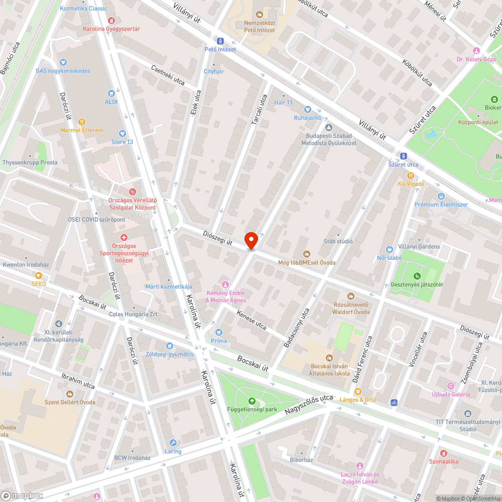 Hézagos fedlapkörnyezet a Diószegi úton bejelentés helye