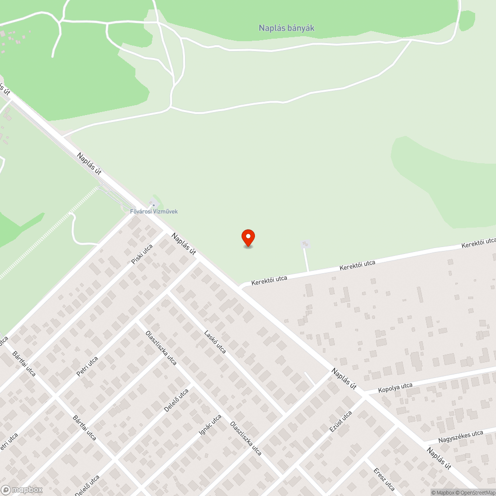 Illegális hulladéklerakó a Naplás úton bejelentés helye