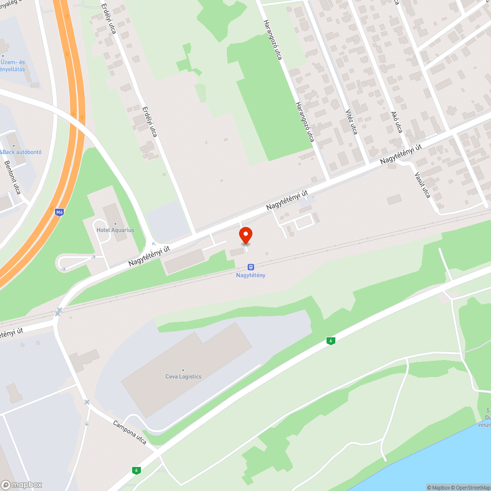 Illegális hulladéklerakó Nagytétény vasútállomáson bejelentés helye