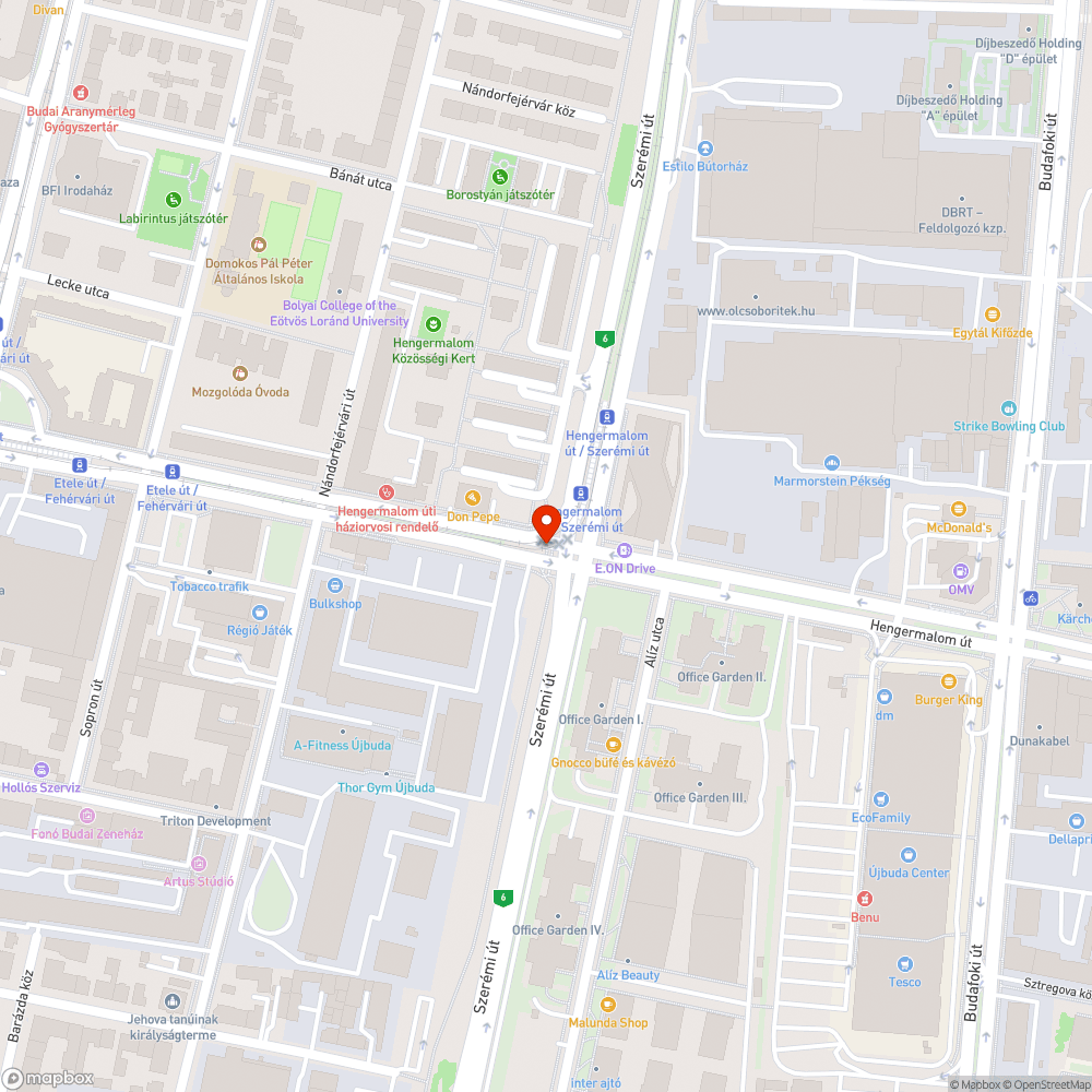 Hiányzó tömítőanyag bejelentés helye