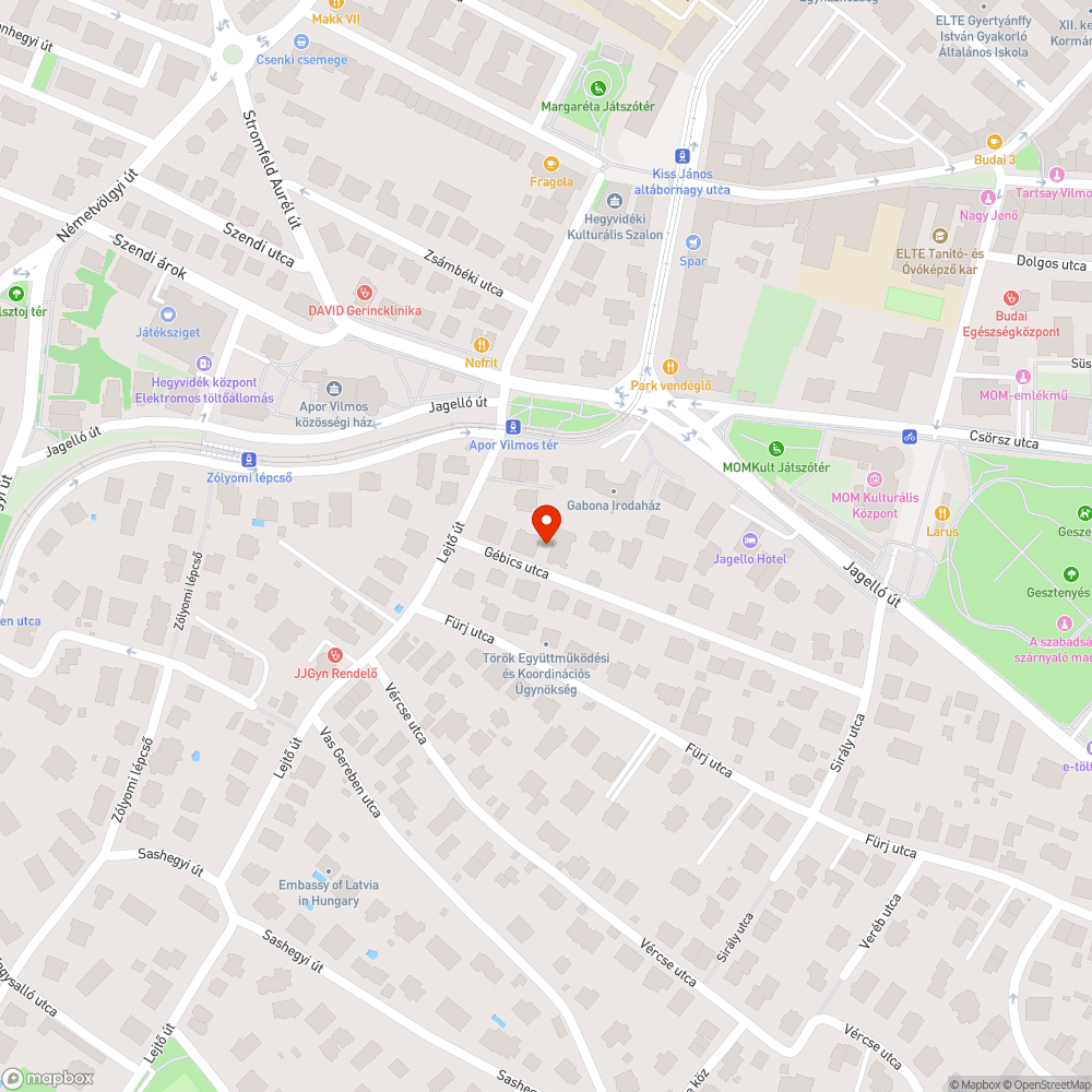 Járdára parkolás bejelentés helye