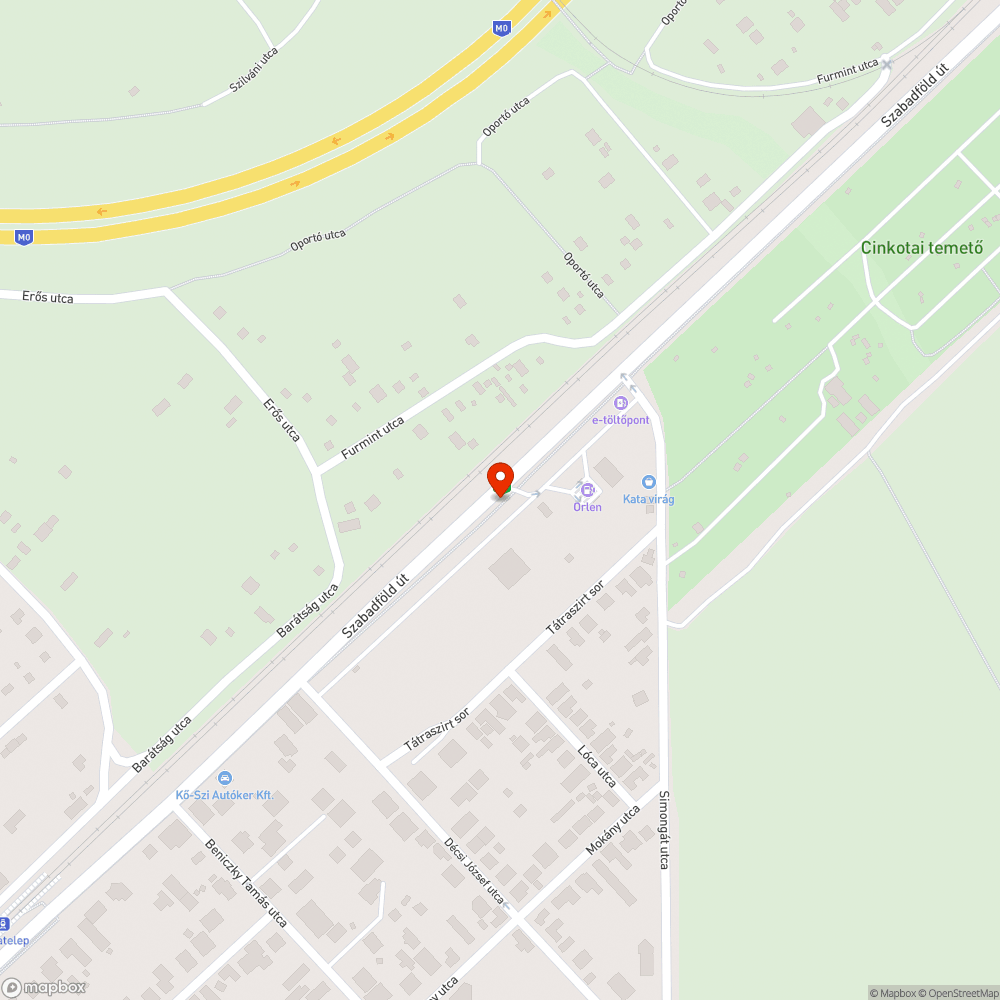 Benőtt út bejelentés helye