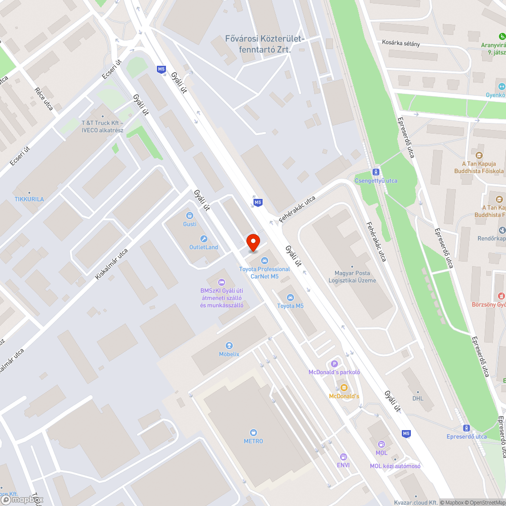 Kidőlt gyalogátkelő jelzőtábla bejelentés helye