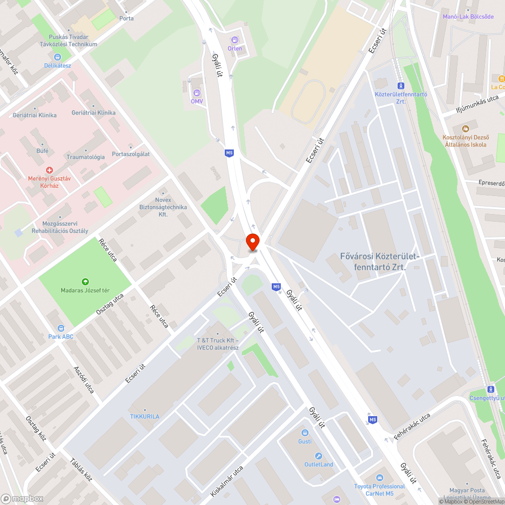 Kiborult aszfalt bejelentés helye