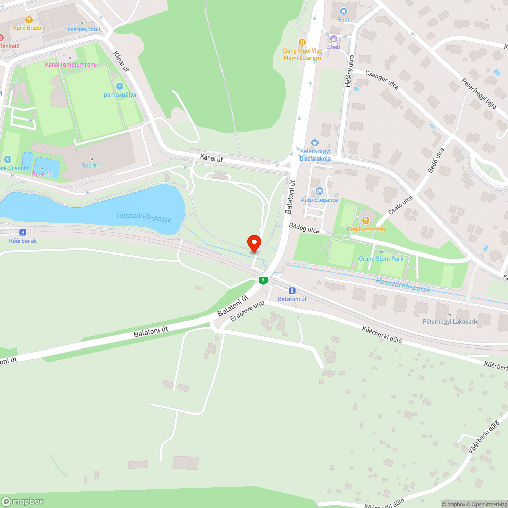 Elhagyott kordon #2 bejelentés helye