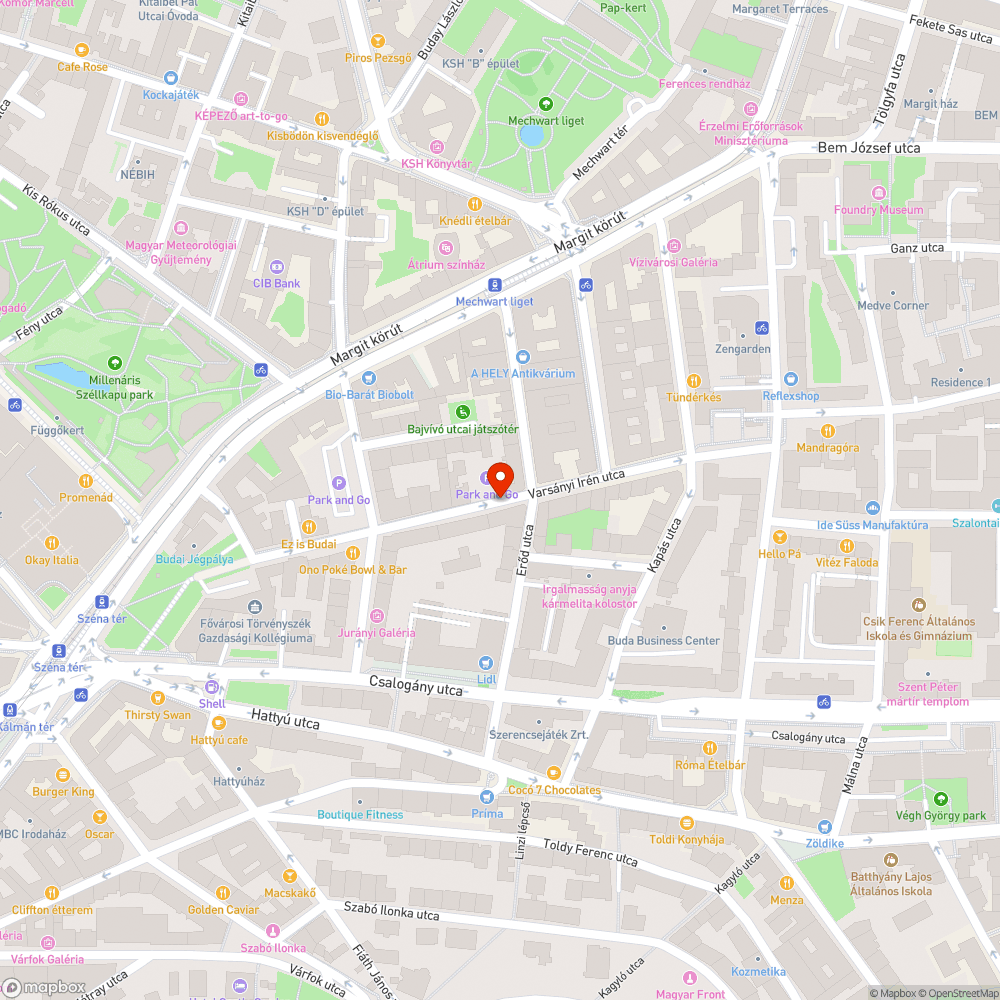 Kátyúk a Varsányi utcában bejelentés helye