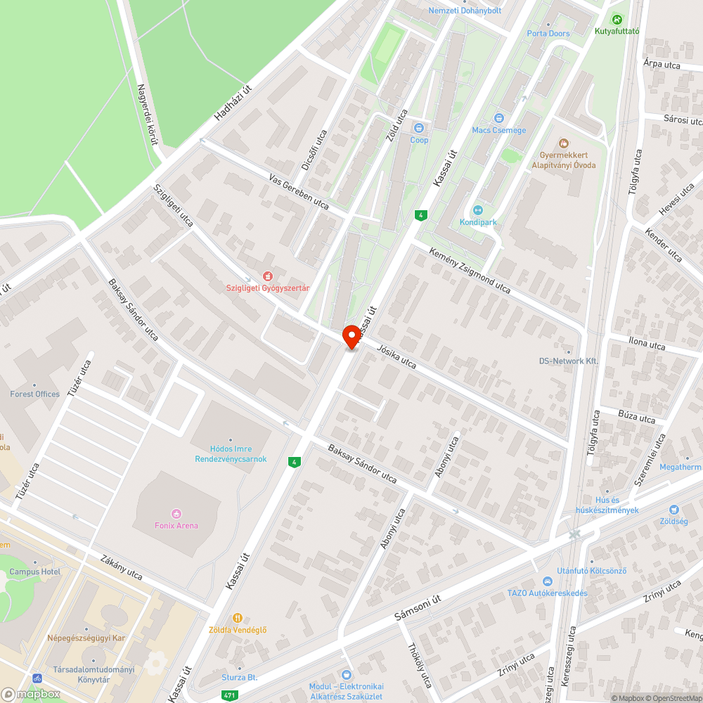 Megrongálódott buszmegálló tábla bejelentés helye