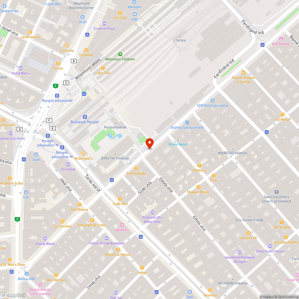 Üres fahely  - Podmaniczky u. 33-35 között bejelentés helye