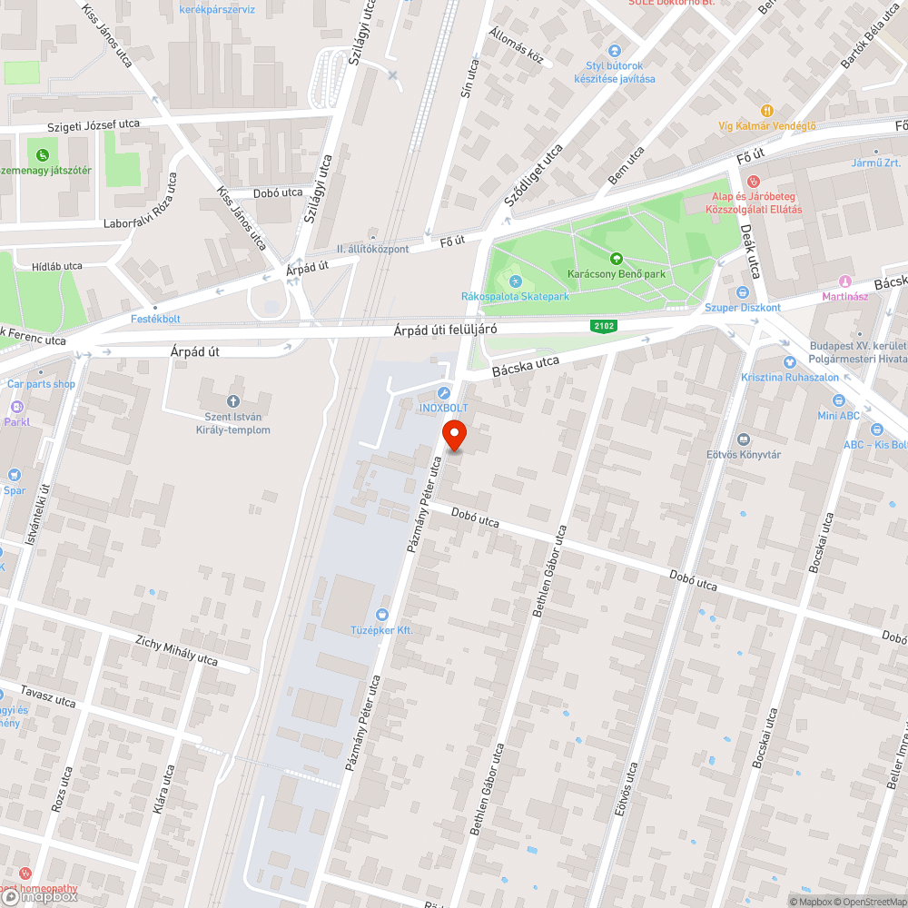 Utcai autószerelő műhely bejelentés helye