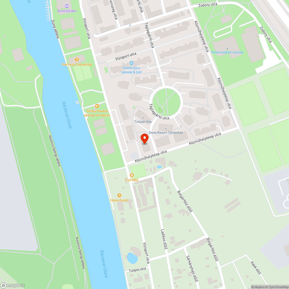 Közműhelytelep utca betonozása, járda készítése és a vízelvezetés megoldása bejelentés helye